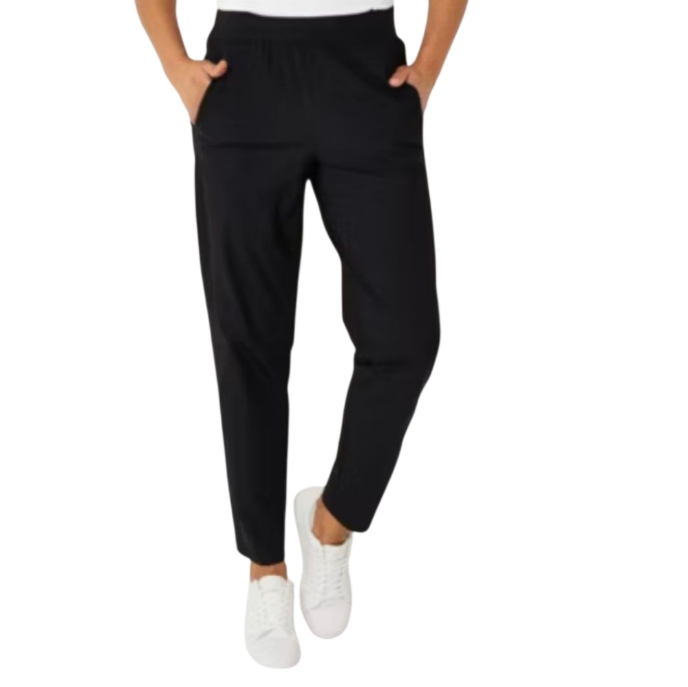 Stylus Womens Mid Rise Tapered Pull On Pant Size Large